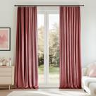 Cortinas Topfinel Dusty Rose Velvet Blackout 210x213cm