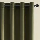 Cortinas Topfinel Olive Green Velvet Blackout 213x213cm 2 painéis