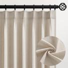 Cortinas Topfinel Pinch Pleated Oatmeal Linen 234 cm com ganchos Cortinas Topfinel Pinch Pleated Oatmeal Linen 234 cm com ganchos