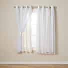 Cortinas TOWN & COUNTRY LUXE Talia de camada dupla 52x63cm, pacote com 2