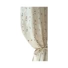 Cortinas Transparentes Com Padrão De Jelly Bean Colorido Em Linho Texturizado Retro, Fáceis De