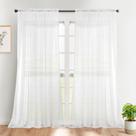 Cortinas transparentes Dreaming Casa White, 72 x 96 polegadas, 2 painéis