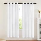 Cortinas transparentes NICETOWN 72 cm x 183 cm brancas (conjunto de 2)