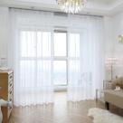 Cortinas transparentes PHILEASY Window White 240 cm H 2 painéis 130 cm W