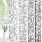 Cortinas Treatmentex branca/cinza, 213 cm de comprimento, semitransparentes, pacote com 2 unidades