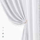 Cortinas Treatmentex White Blackout 160x160cm para quarto