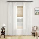 Cortinas TWODRAPES de linho com pregas tipo pinch pleat 213 x 102 cm, 2 painéis