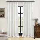 Cortinas TWODRAPES Linen Pinch Plissado Bege 254x254cm 2 painéis
