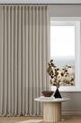 Cortinas TWODRAPES Pinch Pleat Linen 260x260cm 2 painéis marrons