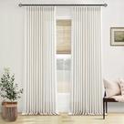 Cortinas TWODRAPES Pinch Pleated Linen, 2 painéis, 105 x 267 cm, creme