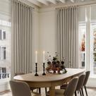 Cortinas TWODRAPES Taupe Linen 152 cm de largura x 244 cm de comprimento 1 painel