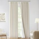 Cortinas Vision Home Natural Pinch de linho blackout plissado de 3 m