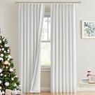 Cortinas Vision Home White Pinch plissadas Full Blackout 260x102cm