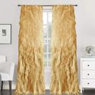 Cortinas Voil Sheer Sweet Home Collection - Com Babados em Cascata