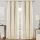 Cortinas XiDi Beige com estrelas recortadas a laser para quarto