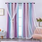 Cortinas XiDi Blackout Rainbow Design 160x160cm 2 painéis