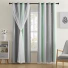 Cortinas XiDi Rainbow Blackout para quarto de meninas 86x183cm 1 painel