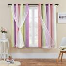Cortinas XiDi Rainbow Pink Purple Yellow Star Blackout