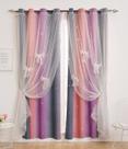 Cortinas Yancorp Hollow-Out Star Girls Bedroom 180x213cm Cortinas Yancorp Hollow-Out Star Girls Bedroom 180x213cm