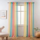 Cortinas Yancorp Transparentes 2 Paneles 213 cm Largo Lino Unicornio