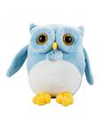 Coruja de Pelúcia Azul Patas Amarelas 18cm