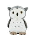 Coruja De Pelúcia Cinza Safari Em Pé 23 Cm