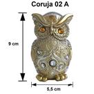 Coruja Decorativa Em Resina inteligência Sabedoria Conhecimento Reflexão Sorte professor mestre estudante 02