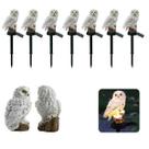 Coruja Luminaria Solar Kit 7 Uni Enfeite Casa Jardim Quintal Decoraçao Iluminaçao Resistente Luz led Multiuso Resistente