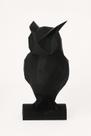 Coruja preto 3D - 15 cm