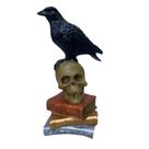 Corvo da Sabedoria - Estátua Decorativa em Resina