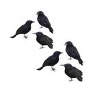 Corvo Preto de Halloween - Decoração de Simulação para Festa Assustadora