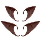 Cosplay Elf Ears Tavery Brown Soft Pointed, 2 pares para adultos/crianças
