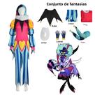 Cosplay Fizzarolli Adulto - Fantasia Completa com Chapéu, Luvas e Gravata para Halloween e Carnaval
