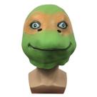 Cosplay Turtle Headgear, máscara facial completa de látex, adereços de fantasia