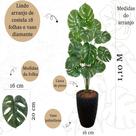 Costela de Adão Artificial Grande +Vaso Polietileno Completo