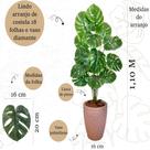 Costela de Adão Artificial Grande +Vaso Polietileno Completo