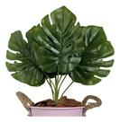 Costela De Adão Buquê C/ 9 Folhas Artificial 30cm Costela De Adão Buquê C/ 9 Folhas Artificial 30cm