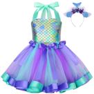 Costume Aoiviss Girls Mermaid Tutu Dress 6-7 anos +6 anos