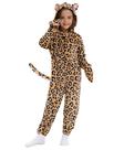 Costume Cheetah Kids Jaguar com cauda, macacão de Halloween de 7 a 8 anos Costume Cheetah Kids Jaguar com cauda, macacão de Halloween de 7 a 8 anos