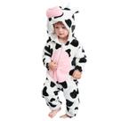 Costume Dream cosplay unissex Cow Baby Flanela 0-3T Costume Dream cosplay unissex Cow Baby Flanela 0-3T