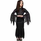 Costume Fun World Child Morticia tamanho M com comprimento até o chão