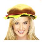 Costume Hat Burger Cosplay Funny Hamburger Cap 30x30cm