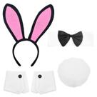 Costume KESOCORAY Bunny Set Box Rabbit Ears Tail rosa Black