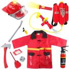 Costume Liberty Imports Kids Fireman Firefighter com acesso.