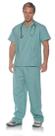 Costume Surgery Scrubs Underwraps, duas peças verdes para homens Costume Surgery Scrubs Underwraps, duas peças verdes para homens