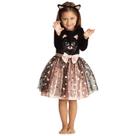 Costume Wizland Halloween Cute Cat para crianças e meninas de 5 a 6 anos