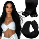 Costure em extensões de cabelo Sunny Hair 22 polegadas Jet Black 100g
