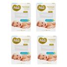 Cotonete Hastes Flexiveis 4 caixas c/ 75 Biodegradável MILI (Total: 300 hastes)