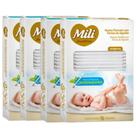Cotonete Hastes Flexiveis 4 caixas c/ 75 unid. Biodegradável