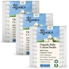 Cotonetes de algodão Sky Organics Organic Baby 180 ct